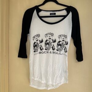 Lauren Moshi "Rock & Roll" Dancing Bears shirt